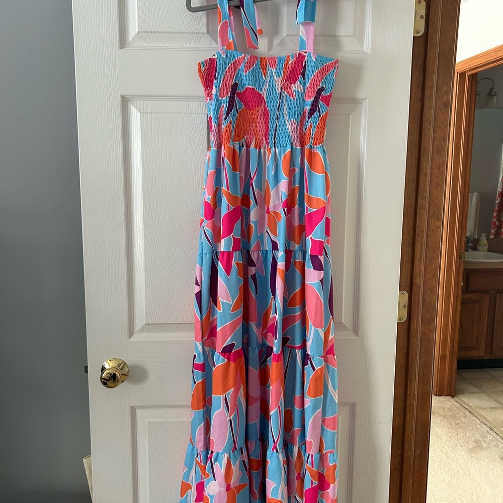 Flying Tomato Colorful Floral Maxi Dress